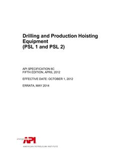 API Spec 8C (R2019) API Spec 8C (R2019)