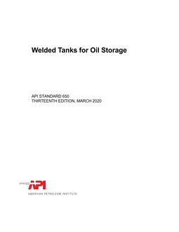 API Std 650 API Std 650