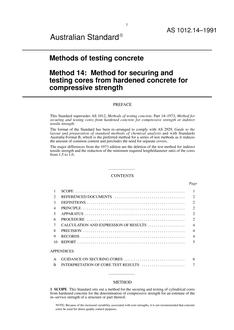 AS 1012.14-1991 AS 1012.14-1991