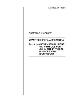 AS 2900.11-1986 AS 2900.11-1986