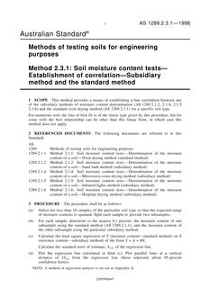 AS 1289.2.3.1 AS 1289.2.3.1