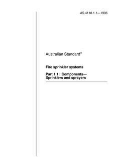 AS 4118.1.1 AS 4118.1.1