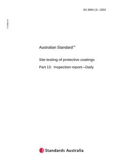 AS 3894.13 AS 3894.13