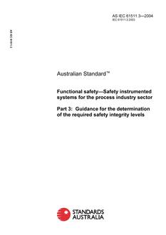 AS IEC 61511.3-2004 AS IEC 61511.3-2004