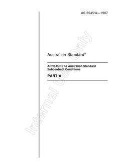 AS 2545 A-1987 AS 2545 A-1987