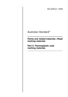 AS 4049.2-1994 AS 4049.2-1994