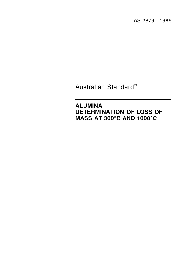 AS 2879-1986 AS 2879-1986