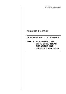 AS 2900.10-1986 AS 2900.10-1986