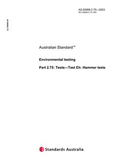 AS 60068.2.75 AS 60068.2.75