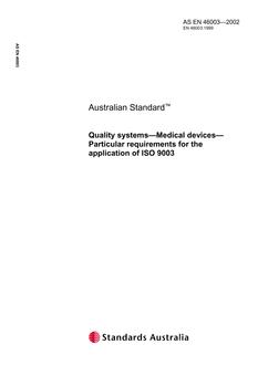 AS EN 46003 AS EN 46003