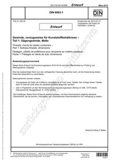DIN 6063-1 - DRAFT