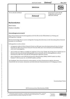 DIN 8164 - DRAFT
