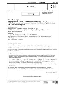 DIN 58909-2 - DRAFT