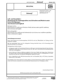 DIN 65946 - DRAFT