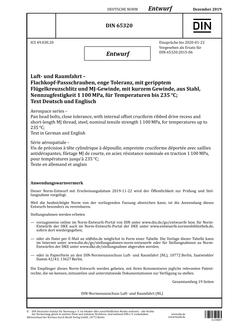 DIN 65320 - DRAFT