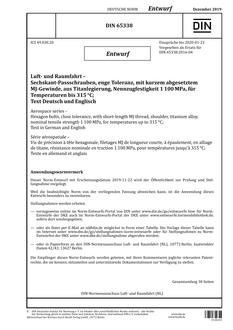 DIN 65338 - DRAFT