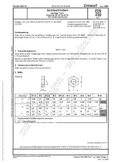 DIN 439-1 - DRAFT