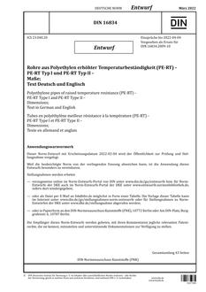 DIN 16834 - DRAFT