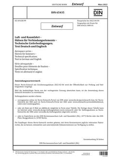 DIN 65435 - DRAFT