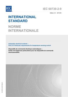 IEC 60730-2-9 Ed. 4.0 b:2015