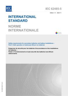 IEC 62485-5 Ed. 1.0 b IEC 62485-5 Ed. 1.0 b