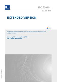 IEC 62040-1 Ed. 2.0 en:2017 EXV IEC 62040-1 Ed. 2.0 en:2017 EXV