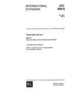 IEC 60904-9 Ed. 1.0 en:1995