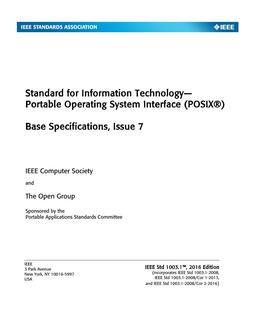 IEEE 1003.1 IEEE 1003.1