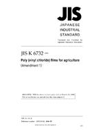 JIS K 6732:1996/AMENDMENT 1:2006