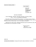 MIL MS14105E Notice 2 - Cancellation