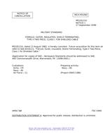 MIL MS18121G Notice 1 - Cancellation