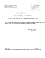MIL MIL-C-14858A Notice 1 - Inactivation