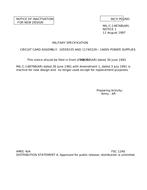 MIL MIL-C-14876B Notice 1 - Inactivation