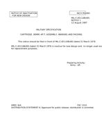 MIL MIL-C-45110B Notice 1 - Inactivation