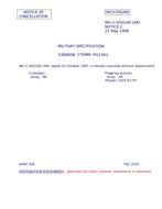 MIL MIL-C-45524D Notice 2 - Cancellation