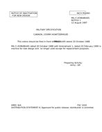 MIL MIL-C-45964B Notice 1 - Inactivation