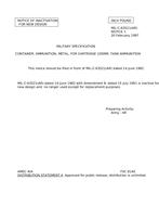MIL MIL-C-63521 Notice 1 - Inactivation