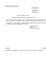 MIL MIL-C-81769 Notice 1 - Cancellation