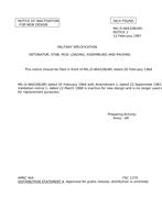 MIL MIL-D-46432B Notice 2 - Inactivation