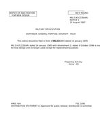 MIL MIL-D-63122B Notice 1 - Inactivation