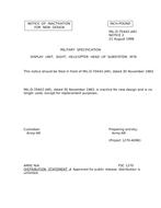 MIL MIL-D-70443 Notice 2 - Inactivation
