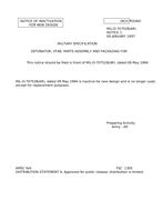 MIL MIL-D-70752B Notice 1 - Inactivation