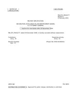 MIL MIL-DTL-3943/277 Notice 1 - Cancellation