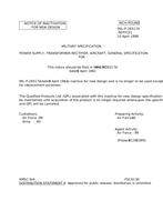 MIL MIL-P-26517A Notice 1 - Inactivation
