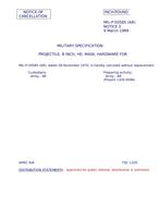 MIL MIL-P-50585 Notice 3 - Cancellation