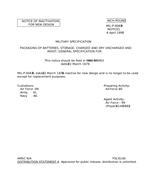 MIL MIL-P-6063B Notice 1 - Inactivation