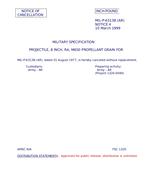MIL MIL-P-63138 Notice 4 - Cancellation