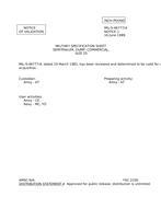 MIL MIL-S-46777/4 Notice 1 - Validation