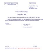 MIL MIL-S-48573 Notice 1 - Inactivation
