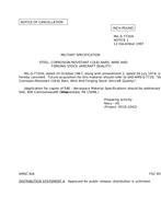 MIL MIL-S-7720A Notice 1 - Cancellation